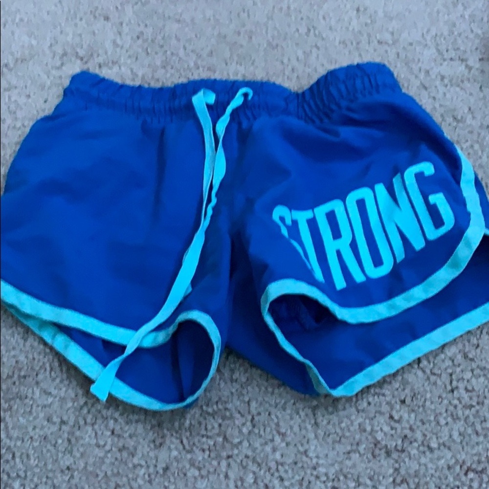 shorts that say strong